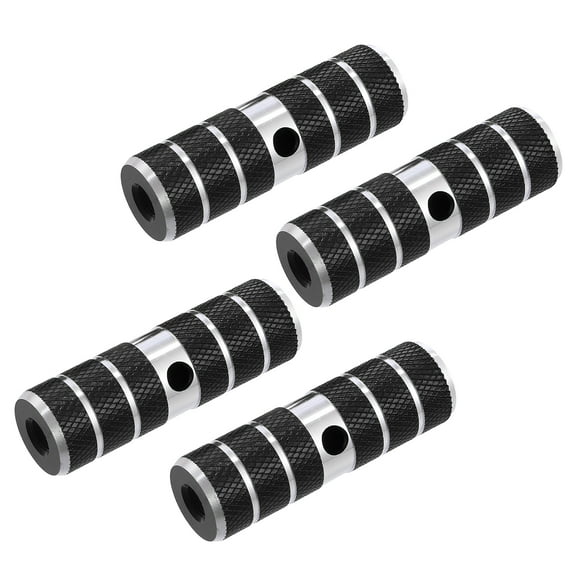 Motoforti 4 Pcs Bicycle Pegs for Bike BMX Pegs Rear Foot Pegs Black