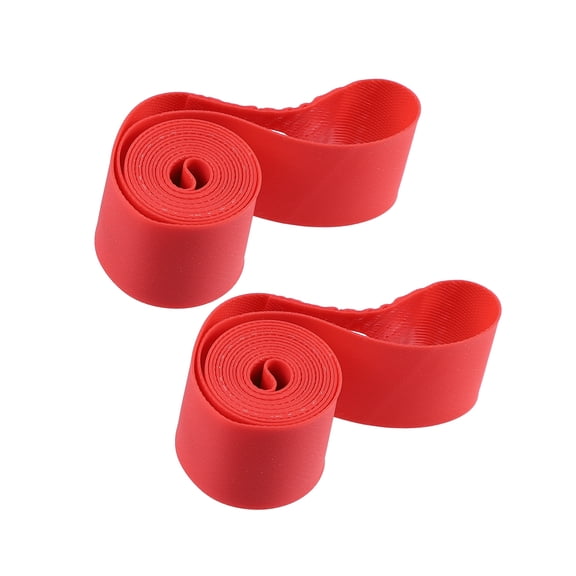 Motoforti Bike Bicycle Wheel Rim Protection Band PVC 12" Size Red 1 Pair