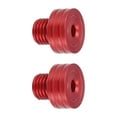 thumbnail image 1 of Motoforti RH Rear View Mirror Hole Screws for YAMAHA 10mm M10 x 1.25 Aluminum Alloy Red 2 Pcs, 1 of 6