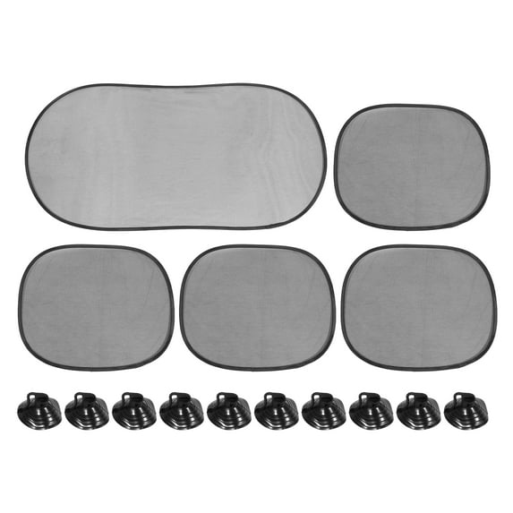 Motoforti Universal Car Window Screen Sun Shade Shield Protector Mesh 5pcs