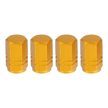 4 TRUE SPIKE GOLD ALUMINUM WHEEL RIM AIR VALVE STEM COVERS CAP 4 TRUE SPIKE GOLD ALUMINUM WHEEL RIM AIR VALVE STEM COVERS CAP