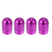 Purple Metal Tire Valve Stem Covers - Large Car Logo Caps For Dodge Charger, Challenger & More