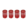 thumbnail image 1 of Motoforti Universal Tire Valve Stem Caps Car Accessories Aluminum Alloy Red 4pcs, 1 of 6