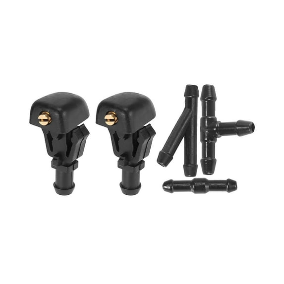Motoforti Windshield Washer Nozzle Kit 3W7Z17603AA for Ford F150 with 3 Hose Connector 1 Set