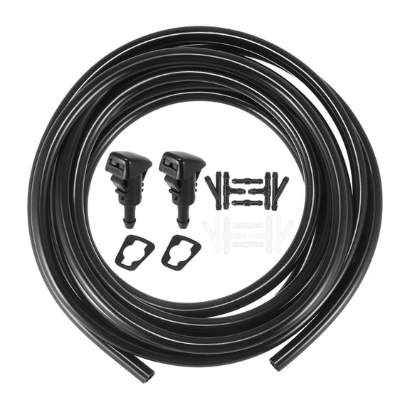 Motoforti Windshield Washer Nozzle Kit 5116079AA for Chrysler Aspen with 3 Meter Washer Fluid Hose 1 Set