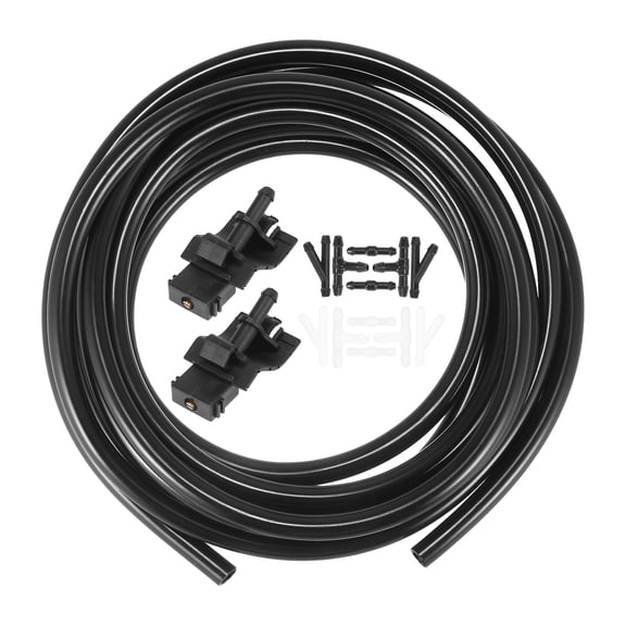 Motoforti Windshield Washer Nozzle Kit 85381-12300 for Ford F250 with 3 Meter Washer Fluid Hose 1 Set