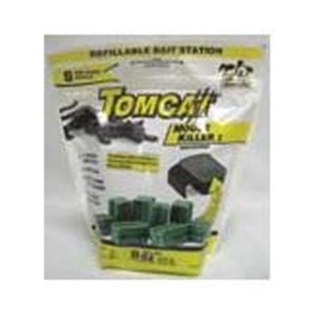 Motomco Ltd D-Tomcat Mouse Killer I Refillable Bait Station 8 Refills