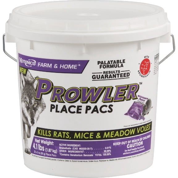 Motomco Prowler Place Pacs Rat Repellent - 22 Count Residential Use, Standard Application