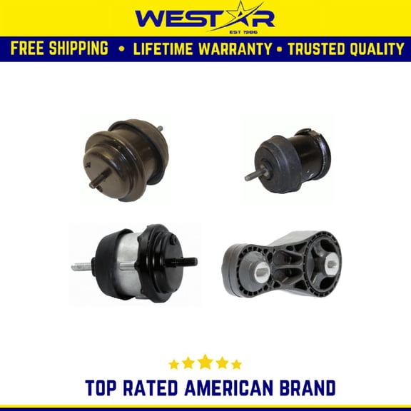 Motor & Automatic Trans Mount 4PCS Compatible for 09-17 Buick Enclave/ Chevy Traverse 3.6L Replaces 3208 3209 3191 3141