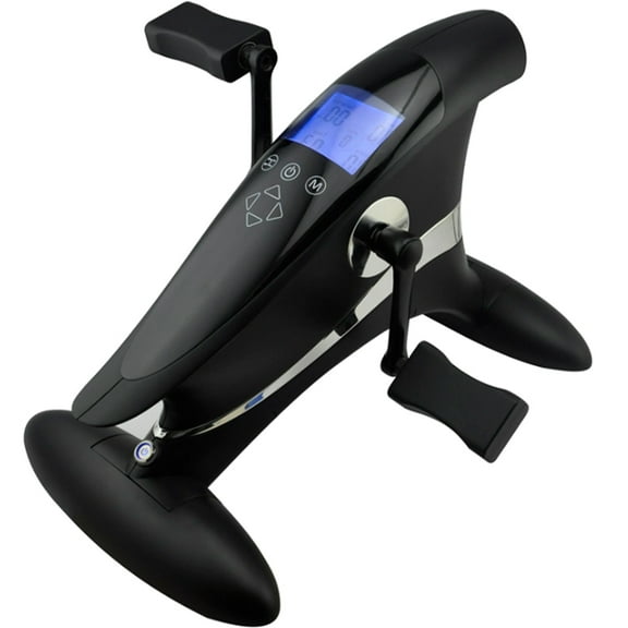 Motor Bike Indoor Bike With Mobile App Black - Under Desk Bike That Does the Work for You - Set Your Own Workout Time, Resistance and Speed or Use One of Five Preprogrammed 15 Minute Training Sessions