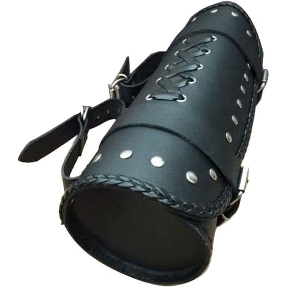 Motor Bike Leather Tool Roll Saddle Bag