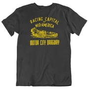 Motor City Dragway Michigan Racing Capital of Mid America Mens Black Shirt