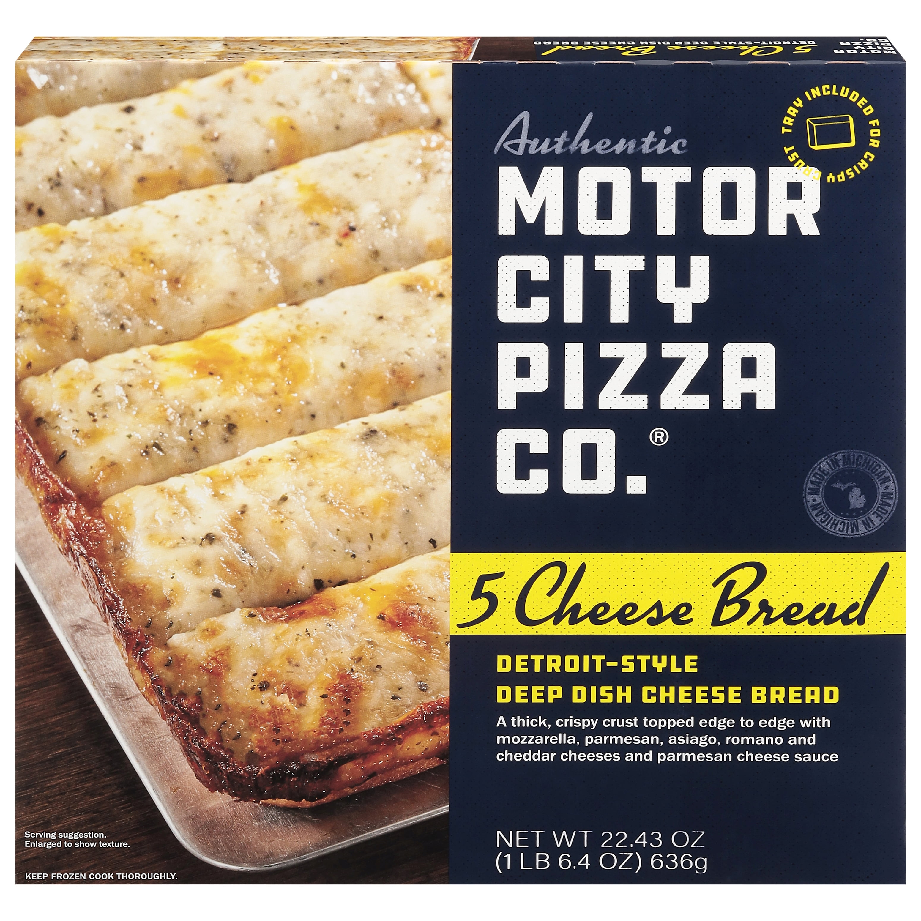 Motor City Pizza Co DetroitStyle Deep Dish 5 Cheese Bread 22.43 oz