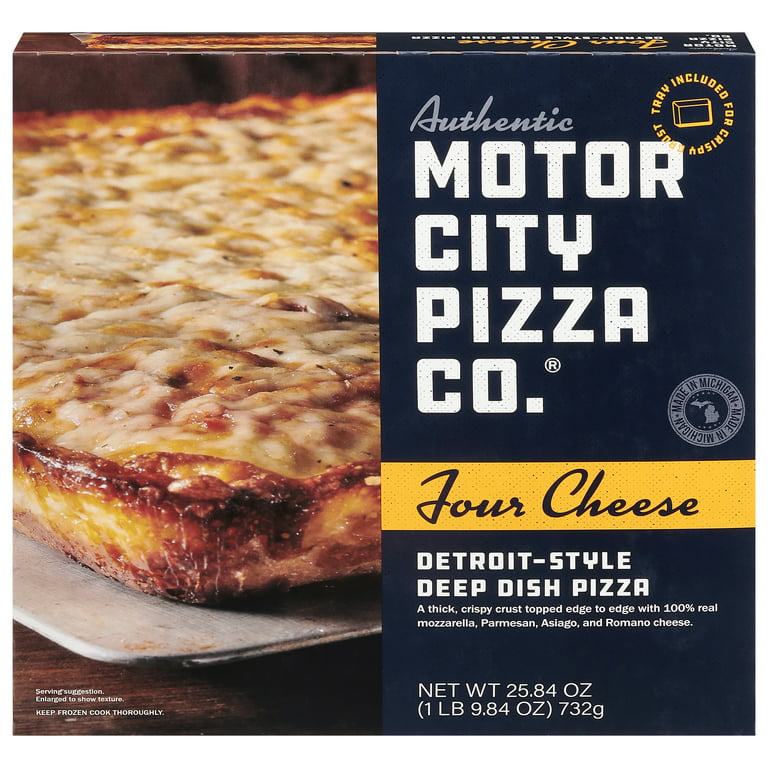 Frozen Detroit Style Crust Four Cheese Pizza