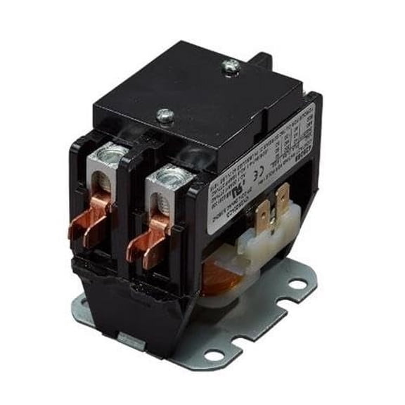 Motor Contactor, 24VAC 40 Amp Coil 2 Pole Replacement Relays Compatible with PC240A, Air Conditioner, Heat Pump, Refrigeration Systems