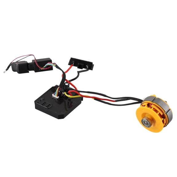 Motor Control Board Switch Sensorless Assembly for Dayi 21V Brushless Electric Drill, 12-Teeth Interface Replacement Part for Power Tool Repair and(A)