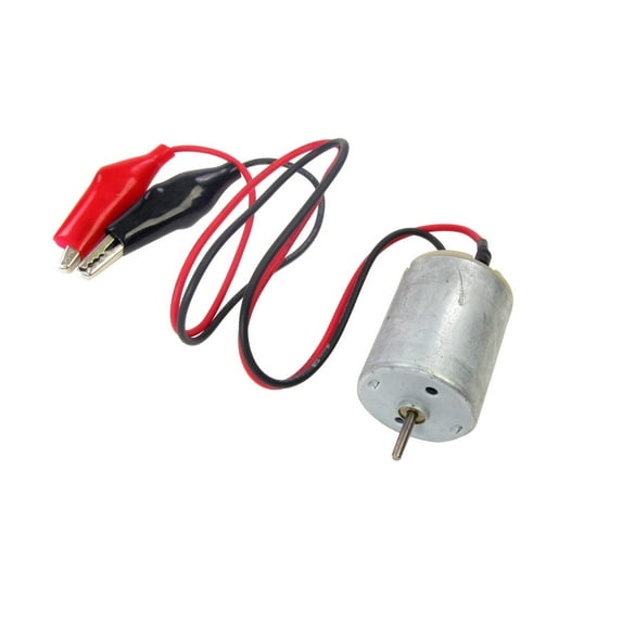 Motor DC with Leads and Alligator Clips