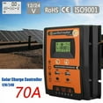 thumbnail image 1 of Motor Genic 12/24V 70A MPPTSolar Charger Controller Panel Battery Regulator Dual USB, 1 of 8