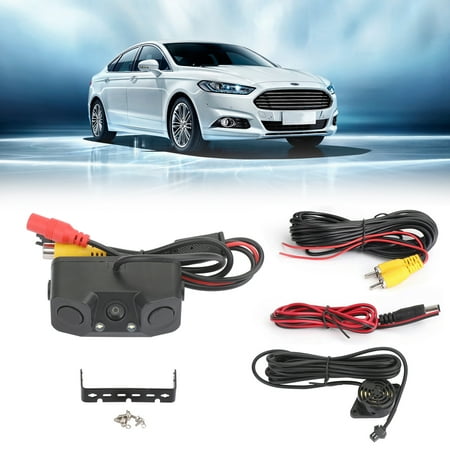Motor Genic 3in1 170° Car Reversing Rear View Camera Backup Radar Parking Sensor in one Cam