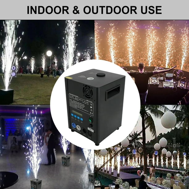 Motor Genic 600W Electronic Cold Spark Firework Machine DMX Stage Effect Event Low Noise