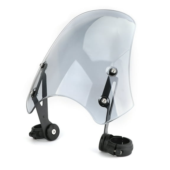 Motor Genic ABS Motorcycle Windscreen Windshield for Harley Dyna Softail Models Gray