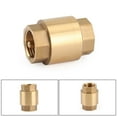 thumbnail image 1 of Motor Genic DN15 1/2" NPT In-Line Check Valve Brass Spring Loaded Inline 200PSI, 1 of 13