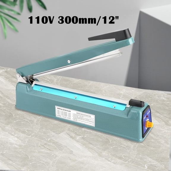 Motor Genic Economic Metal Poly Bag Hand Sealing 12"Impulse Heat Sealer 300mm Machine