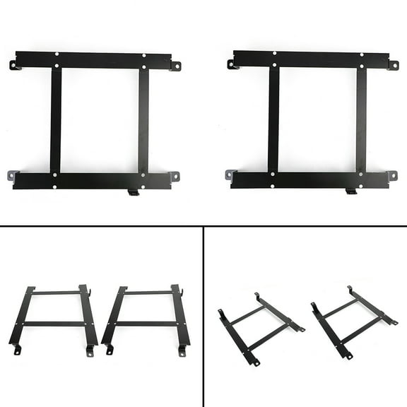 Motor Genic For Corvette C5 2X Low Mount Racing Bucket Seat Base Tensile Steel Bracket 97-04