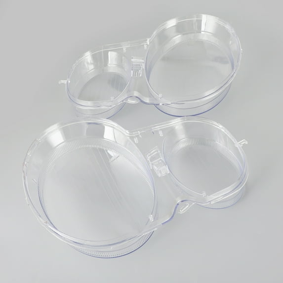 Motor Genic Left +Right Headlight Lens Plastic Cover Shell For Mercedes E Class W210 98-2002