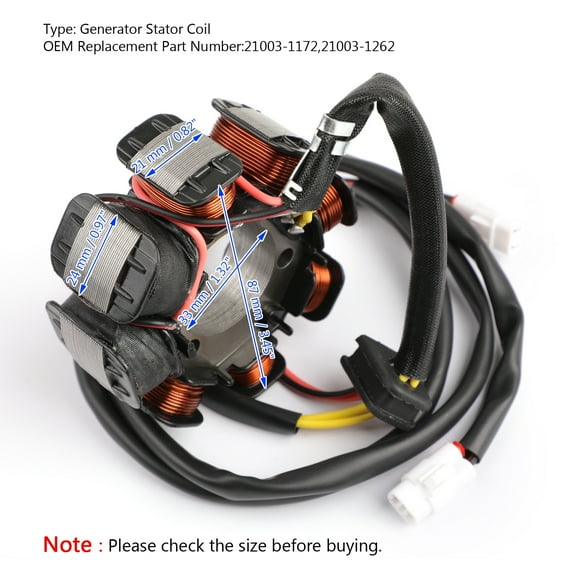 Motor Genic Magneto STATOR Fit for Kawasaki 21003-1262 21003-1172 KLF220 Bayou 220 1988-1995