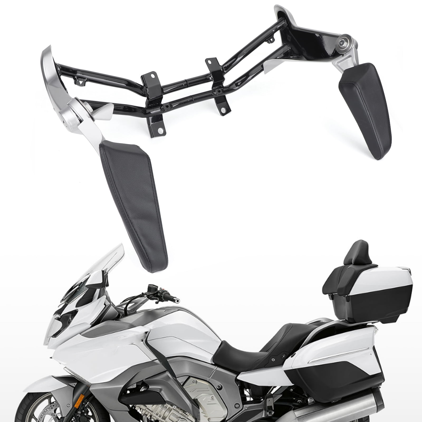 Motor Genic Motorcycle Adjustable Rear Passenger Armrest For BMW ...