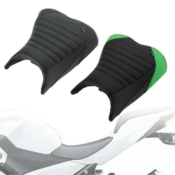 Motor Genic Rider Passenger Seat Front Rear Cushion Fit For KAWASAKI Ninja 400 Z400 18-22 21