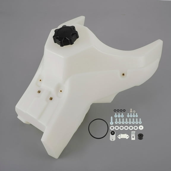 Motor Genic WHITE FUEL GAS TANK WITH CAP 3.0 GALLON For HONDA CRF 450 X 450 L RL 2019-2024