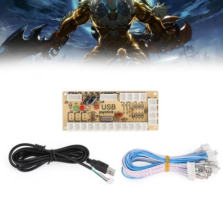 Motor Genic Zero Delay Arcade USB Encoder to Joystick Fit for PC Fighting Games AC424