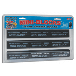Motor Guard Mini-Block Assortment of 3 Sanding Blocks