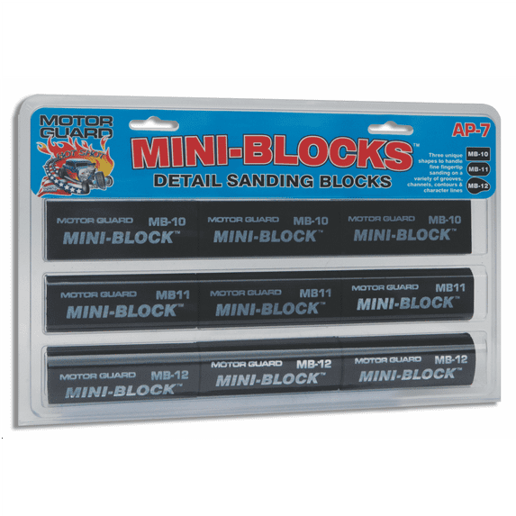 Motor Guard Mini-Block Assortment of 3 Sanding Blocks