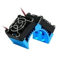 thumbnail image 1 of Motor Heat Sink with Double Cooling Fans for 1/8 Scale Remote Control Car Motors 4074 4274 1515 Model Modifications, 1 of 8