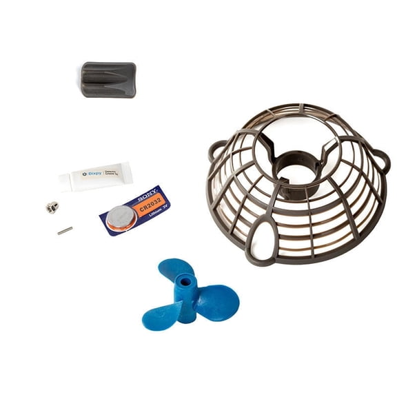 Bixpy J-1 Kare Kit Compatible for J-1 Motors with Fine Grill Propeller Guard, Spare Replacement Propeller, Remote Power Pack & Connector Grease for Maintenance, Protection and Outdoor Watercraft Use