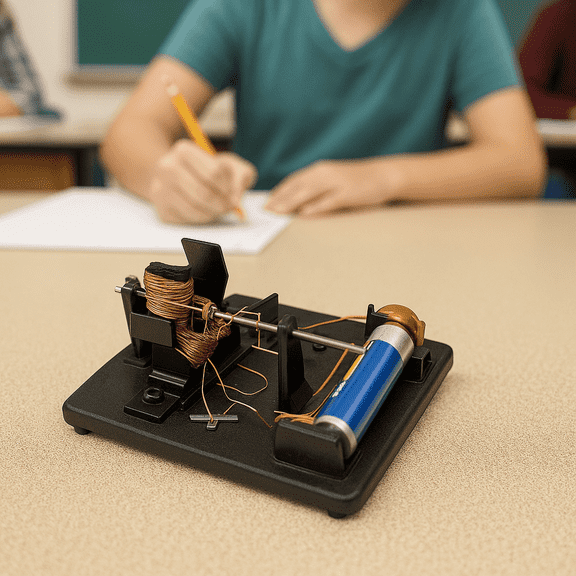 DC Motor Demonstration Kit  Preassembled Electromagnetism Learning Tool for STEM and STEAM Education