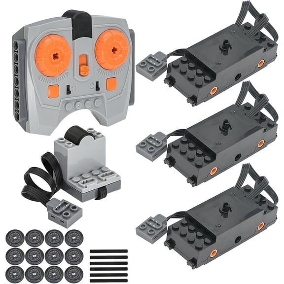 Motor-Kit Power Function Block Kit Compatible with Leading Technic Parts Brands Power Function Train Motors Infrared Receiver Motor Controller