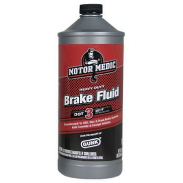 Motor Medic M4432 1-Quart Bottle of DOT 3 Heavy Duty Brake Fluid