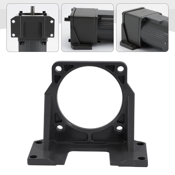 Motor Mounting Bracket, Aluminum Alloy with Reinforced Triangular Sides, Durable and Stable, Easy to Install, for 180W-370W Motors, Compact and Lightweight