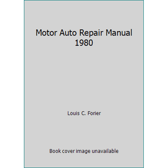 Pre-Owned Motor Auto Repair Manual 1980 (Hardcover) 0878515089 9780878515080