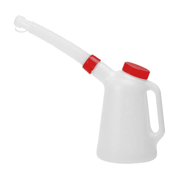 Motor Oil Jug Automotive Dispenser Oiler Can with Dustproof Cap and Lid for Vehicles and Industrial Use