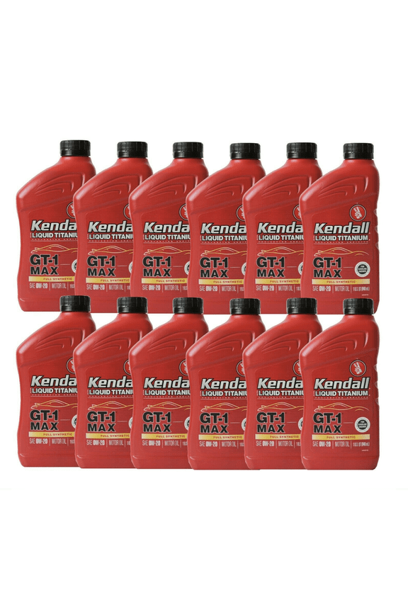 Motor Oil KENDALL Full Synthetic 0W20 GT1 Max w/liquid titanium 12 Qts