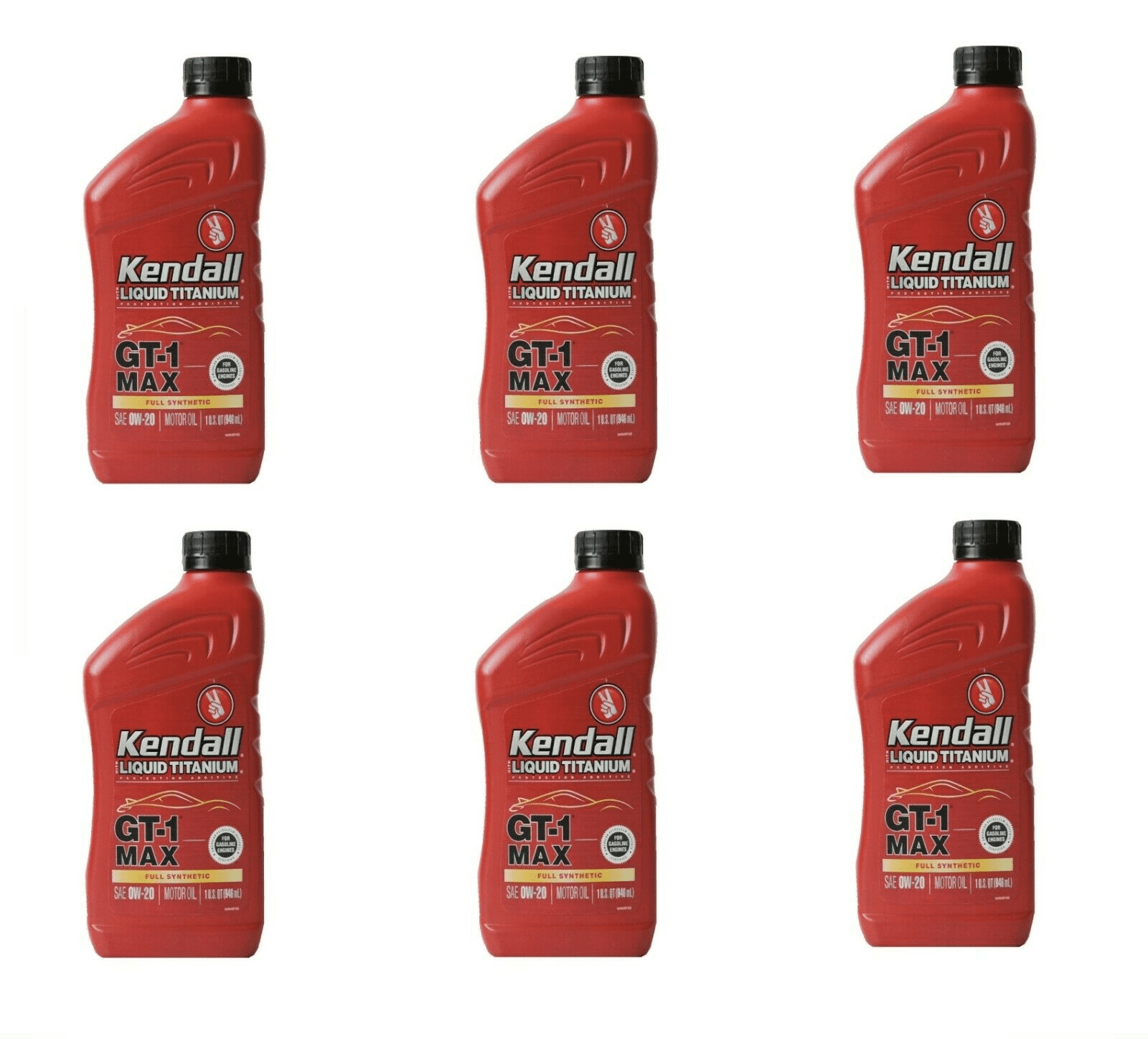 Motor Oil KENDALL Full Synthetic 0W20 GT1 Max w/liquid titanium 6 Qts