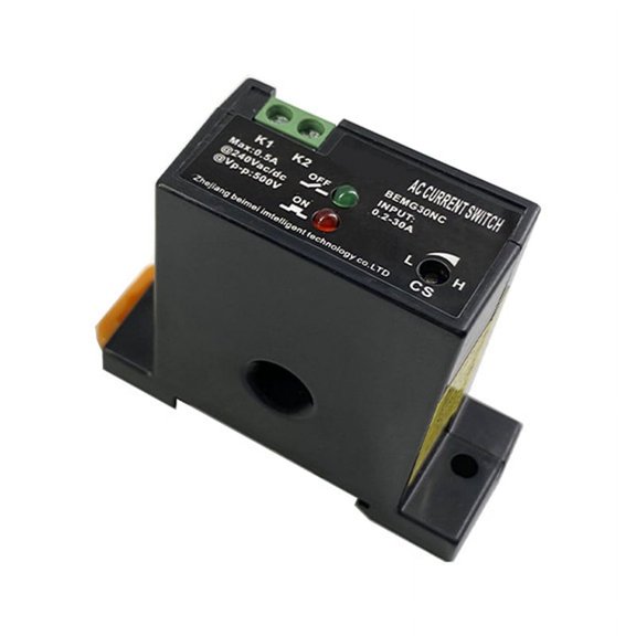 Motor Overload Protection Switch for Electricians 0.2-30A Self-Powered AC Current Sensing Normally Closed Pack of 1
