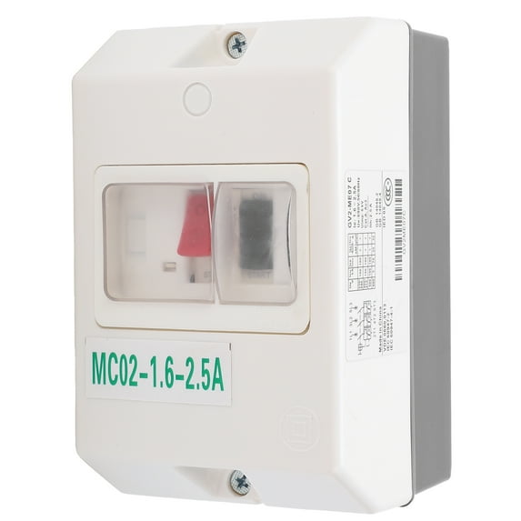 Motor Protection Switch Circuit Breaker MC02‑1.6‑2.5A 50/60Hz ABS Waterproof 220V/380V