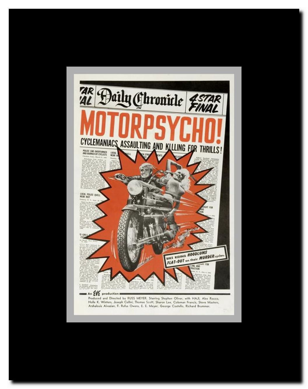 Motor Psycho Framed Movie Poster