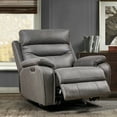 thumbnail image 1 of Motor Rocking and 360 Degree Swivel Single Sofa Seat Recliner Chair Infinite Position for Nursing Old Person, Gray, 1 of 5